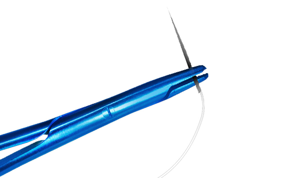 Blue Titanium Handle Needle Holder