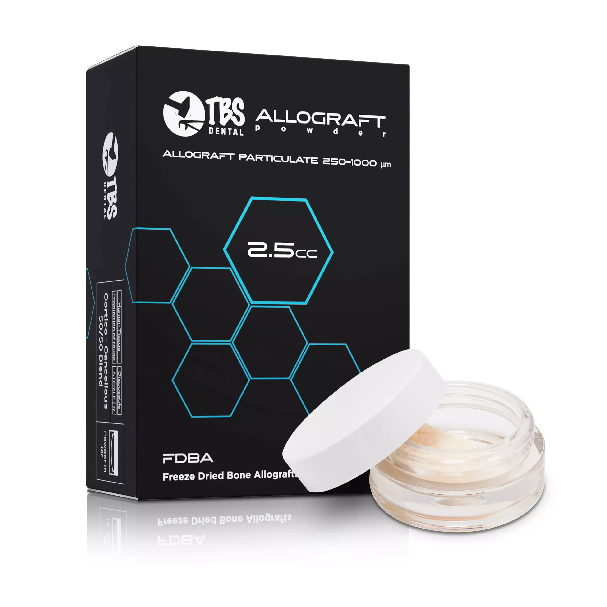 image of TBS Allograft Bone Particulate (Jar) – 2.5cc